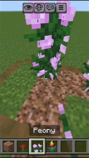 Easy Flower Bed Tutorial | Minecraft PE #shorts #shortsfeed #minecraft #minecraftpe #gaming #mcpe