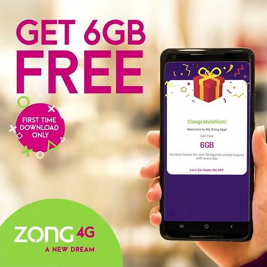 Free Data with My Zong App