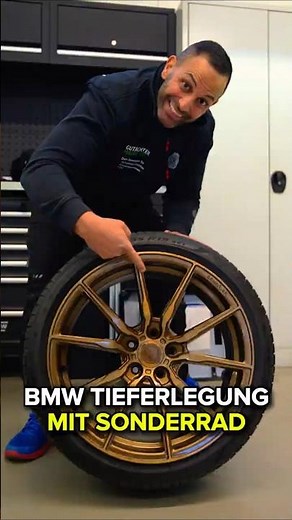 Lowering the BMW in combination with spacers and wheels