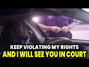 Officer Escalates a Routine Traffic Stop Into Unlawful Intimidation and Profiling