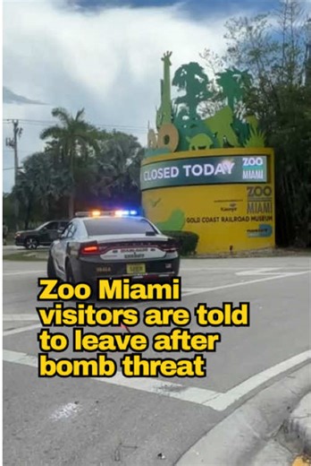 Zoo Miami abruptly closed Saturday afternoon after a bomb threat, according to a social-media post. More than 100 cars were stuck in traffic on the road leading out of the attraction. The zoo also had a bomb threat on Friday afternoon. 🔗: Hit the link in our bio for updates ✍️: Michael Butler and Nora Gamez Torres 🎥: @pportalphoto and Nora Gamez Torres