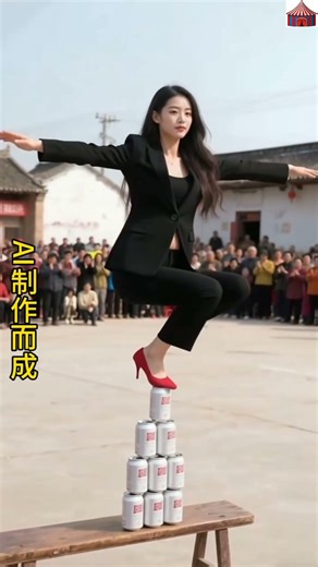 Unbelievable Balance on Soda Cans 😱 | Circus-Level Skill or AI Magic