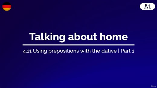 93. 4.11 Using prepositions with the dative  Part 1