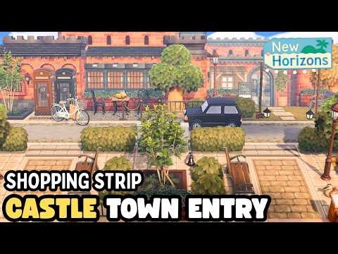 CASTLE TOWN SHOPPING STRIP~SPEED BUILD~3.0 ISLAND ENTRY DESIGN IDEA~ANIMAL CROSSING:NEW HORIZONS