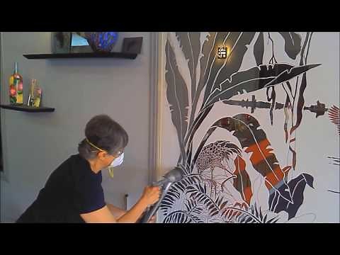 How to etch a mural on a mirror video 2