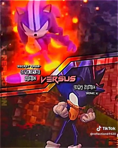 Darkspine sonic Vs dark sonic #darkspinesonic #darksonic #sonicedit