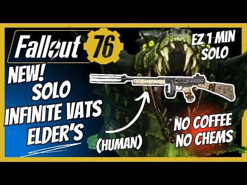 NEW SOLO INF VATS Elder's Mark No-PA Build No Coffee No Chems No Problem | Fallout 76