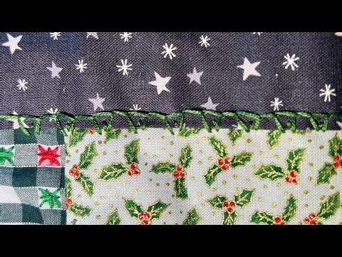 The final decorative stitches for the Stocking Project! Friday Fabric Fumble 26.09.2025