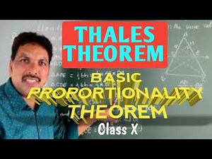BASIC PROPORTIONALITY THEOREM/BPT/THALES THEOREM in class X mathematics - Similar Triangles.