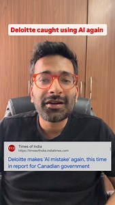 529K views · 5.9K reactions | Tag a Deloitte employee  [deloitte, kpmg, EY, PwC, big 4, Deloitte caught using AI for report, consulting jobs, consulting profile, AI in consulting, Canada government, AI will replace you] | Anmol Garg | Facebook