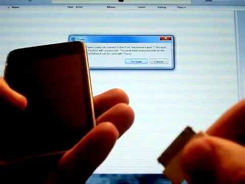 PASSWORD LOCKED iPod Touch - How to RESTORE a Disabled iPod with a lost Pass Code Unlock Video