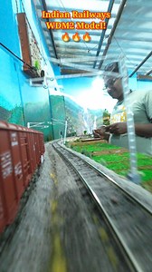 Indian Railways HO Scale WDM2 Loco with Freight loads 🔥🔥🔥#reelitfeelit #indianrailways #hoscale #modeltrains #miniatureart #miniature | Ashim Kumar Sutar