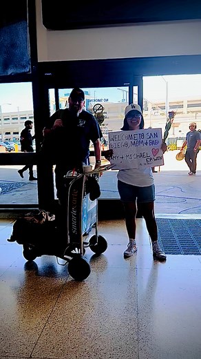 to see my daughter, its a blessing to see her smile, give me a big surprise i am not expecting to see at the airport. i love you girl! thank you Lord for this! 😇❤️🙏🫡 | Amy Evangelista Erwin