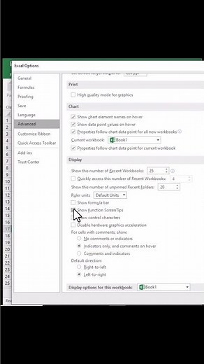 How to Enable scroll bar option in excel #windows #unisonhive#microsoft #office #office365