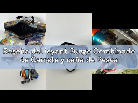 Reseña del icyant Juego Combinado de Carrete y caña de Pescar telescópica para Surf casting, 1.8m, c