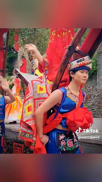 "Traditional Wedding: Groom Carries Bride Home on a Bench - A Unique L...