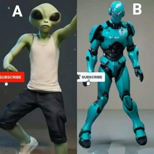 Robot vs Alien dance battle 🔥🔥 who's got the best moves??🤔😎