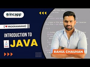Introduction to Java by Rahul Chauhan Sir | Java | #incapp #rahulchauhansir
