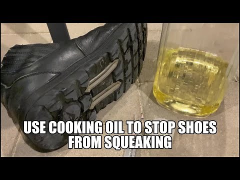 FIX SQUEAKY SHOE using Cooking Oil