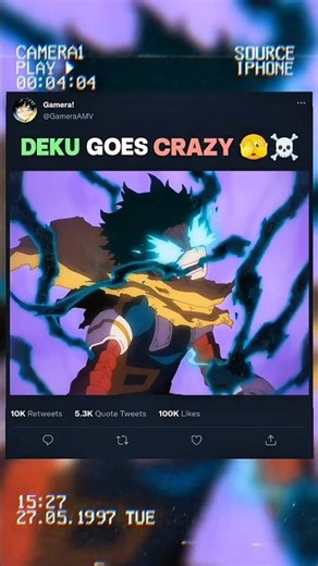 DEKU goes CRAZY 🫣☠️ | #myheroacademia #edit #amv #mha #anime