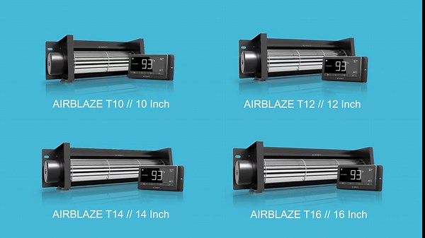 AC Infinity AIRBLAZE T10, Universal Fireplace Blower Fan Kit 10" with Temperature and Speed Controller, Compatible with Lennox, Hearth Glo, Majestic, Rotom Fireplaces, for Home Heat Circulation