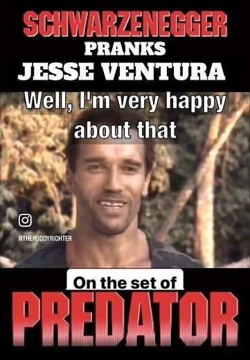 Jesse Ventura's Arm Measurement Prank with Arnold Schwarzenegger