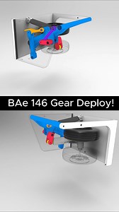 275K views · 1.3K reactions | BAe 146 Landing Gear in Action!. #manufacturing #3ddesign #productdesign #automation #mechanism #machine #engineering #mechanical #mechanic | Breno Cruz | Facebook