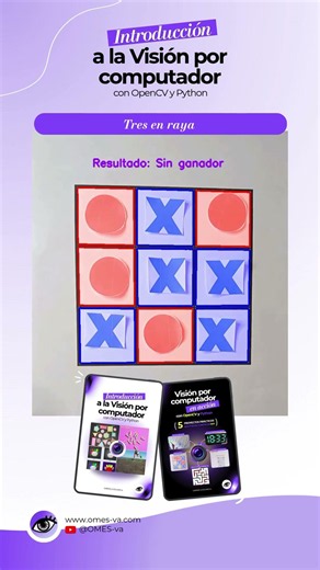 Tres en raya #tictactoe con #OpenCV y #Python
