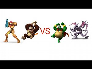 mugen donkey Kong/samus vs king K rool/ridley