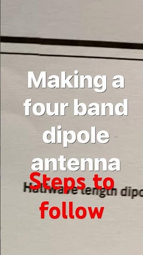 Making a 4 band dipole antenna for #hamradio #epic #diy #trending #mustwatch #hobby