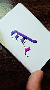 How to write in Gothic Calligraphy Letter A in Gothic Script #reelsviralシ #lonecalligraphy #shortsreels #shortsvideos #usareels #viralvideochallenge #calligraphy #LA #viralvideos #artist | Lone Calligraphy