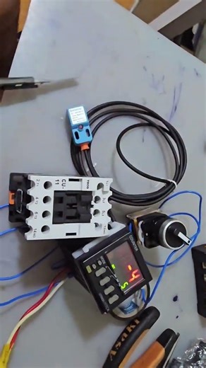 How to Counter Controller Wiring with Sensor #industrialautomation #sensorworking #shorts