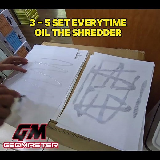 Geomaster Shredder Lubricant Guide