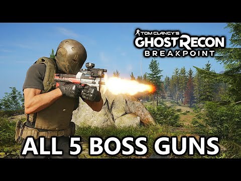 Ghost Recon Breakpoint - All Unique Boss Guns - Secret Unlocks, Stats, Gameplay (Signature Weapons)