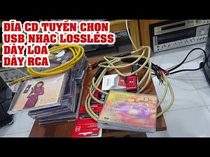 Selected music CDs, high quality music USBs, speaker cables, RCA at super good prices