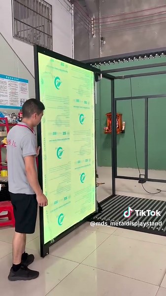 Ceramic tile display stand with ambient lighting, various sizes can be customized#manufacturing #displayrack #displaystand #foryou