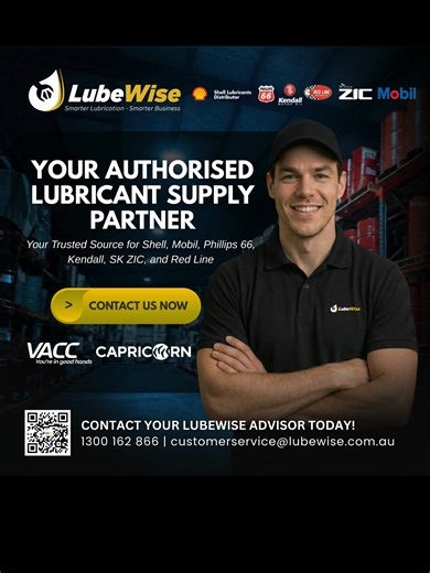 𝗬𝗼𝘂𝗿 𝗔𝘂𝘁𝗵𝗼𝗿𝗶𝘀𝗲𝗱 𝗟𝘂𝗯𝗿𝗶𝗰𝗮𝗻𝘁 𝗦𝘂𝗽𝗽𝗹𝘆 𝗣𝗮𝗿𝘁𝗻𝗲𝗿 Before the week wraps up, here’s a reminder that matters. If your business relies on trusted lubricant brands, your supply source matters just as much as the product. LubeWise is a trusted and authorised channel partner for world-class lubricant brands used across Australia’s toughest industries. From fleets and workshops to mining and industrial operations, we supply genuine products backed by technical knowledge, prop