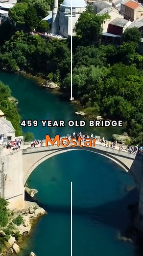 34 reactions | Built in 1566, the Mostar Bridge has seen empires rise...