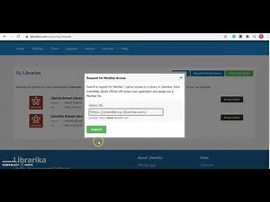 Librarika ILS - How to join a library at Librarika by submitting a member request?