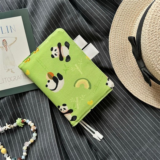 Panda Cover for 2026 Planner Notebook Journal Agenda Diary With Pen Loops Bookmarks Pockets Fitting Hobonichi Midori Stalogy (a6/a5/5-year)