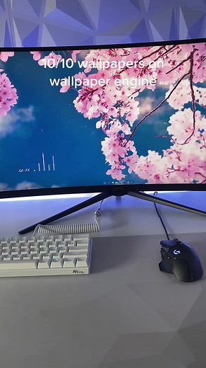 10/10 White Wallpaper for Gaming Setup | Wallpaper Engine