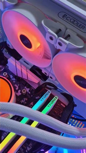 Pure White 57k Build with ASROCK B450M STEEL LEGEND, Leo Dynamic Mini and 5700G