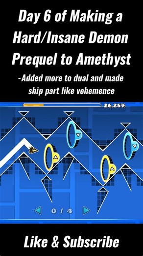 Day 6 of Making a Prequel to Amethyst #capcut #geometrydash #gd #gaming #leveleditor #games #fyp