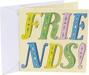 Hallmark Studio Ink Thank You Card or Friendship Card (Good Person Great Friend)