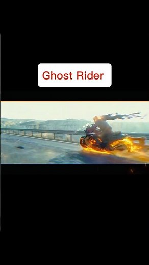 Ghost Rider Epic Action Scene 🔥 | Johnny Blaze Motorcycle Stunts #movieclips #shorts