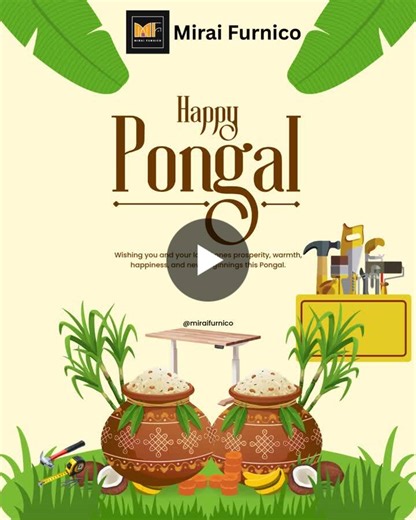 #miraifurnico #artofliving #pongal2026 #sustainablefurniture #craftsmanship #workspacedesign #interiorphilosophy | Mirai Furnico