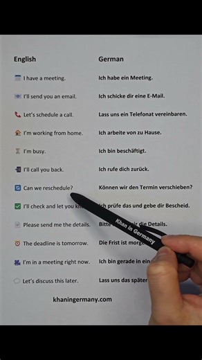 German Language Job Related All Important Phrases #deutschlernen #deutschkurs
