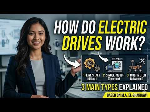 ⚡1.1 How Do Electric Drives Work? | 3 Main Types Explained