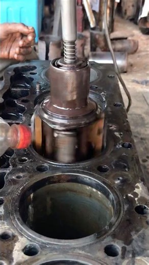 Six Cylinder Diesel Engine Sleeve Grind & Polish | Engine Rebuild Series #ytshorts #tranding #machin