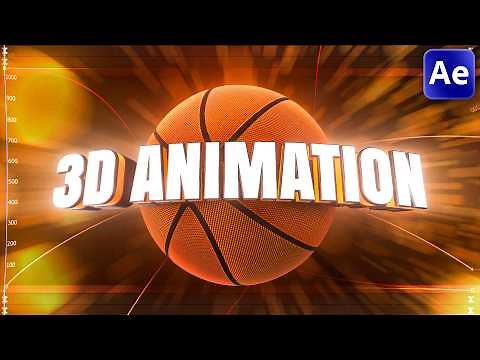 Create INSANE 3D BASKETBALL Animation in After Effects (Element 3D)